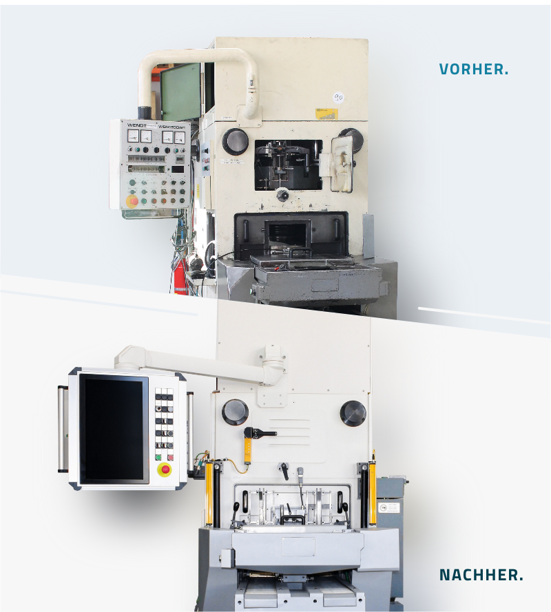 Wendt WBM Serie 200/ 221/ 271 vorher nachher Retrofit